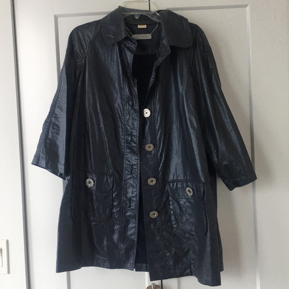 Michael Kors metallic lightweight trench coat